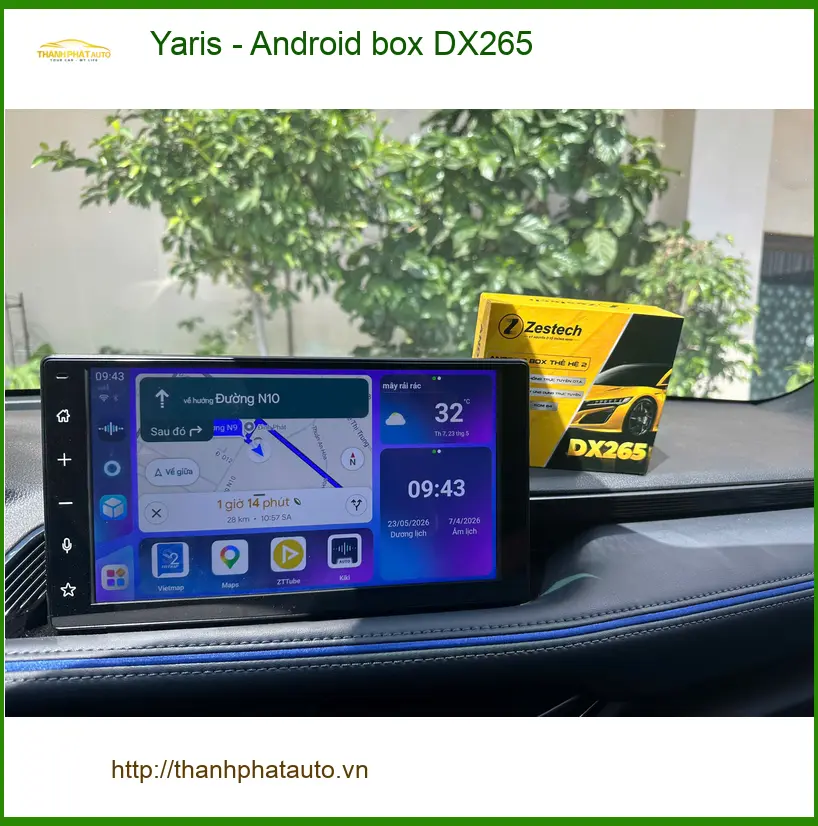 Anh Khải lắp Android Box DX265 cho Yaris tại Quận 2 để tiện công việc ảnh thực tế 2