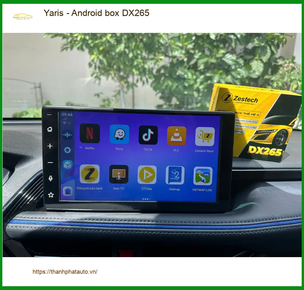 Nơi Lắp Android box DX265 cho Yaris của Chị Phương tại Quận 6 để giải trí trên màn hình zin ảnh thực tế 3