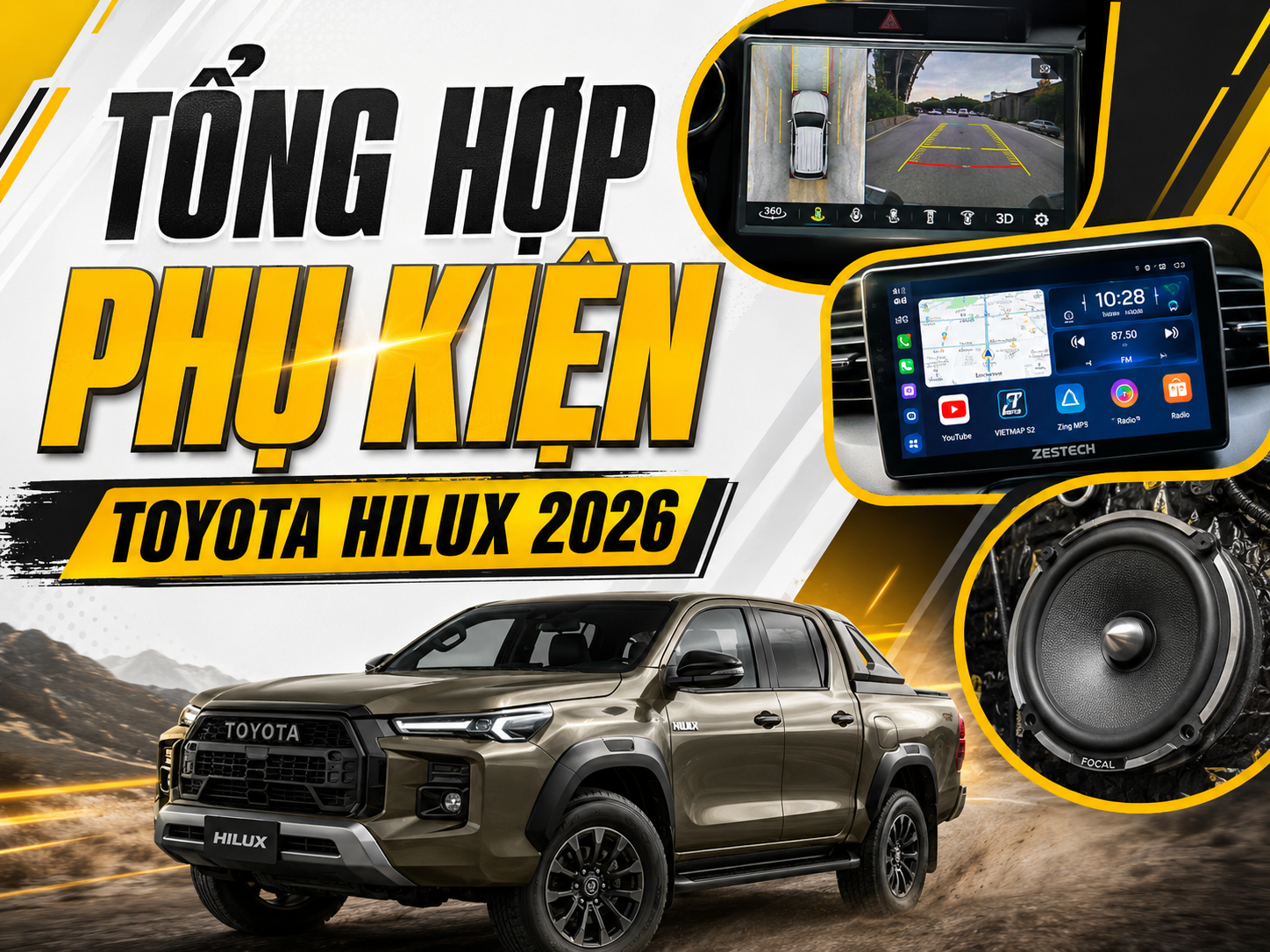 Tổng Hợp Phụ Kiện Hilux 2026 Tại Thành Phát Auto