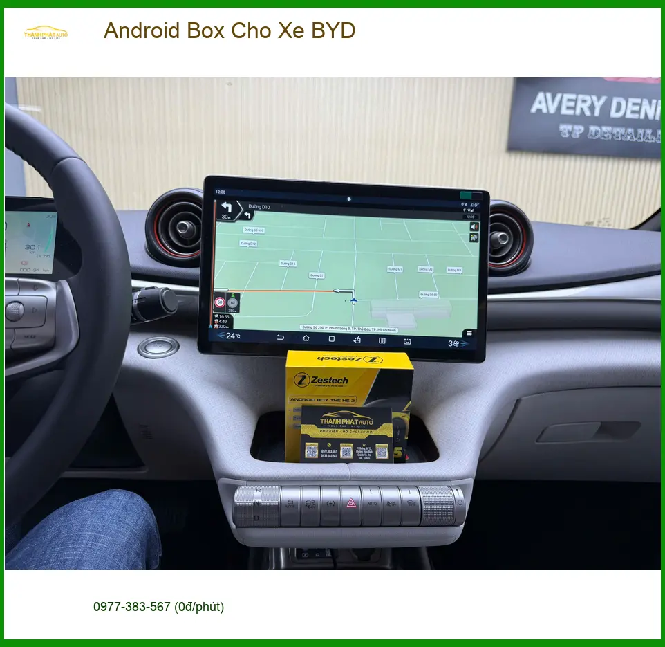 Chị Tuyết lắp Android Box cho BYD Seal nâng cấp giải trí tại Hóc Môn ảnh thực tế 4
