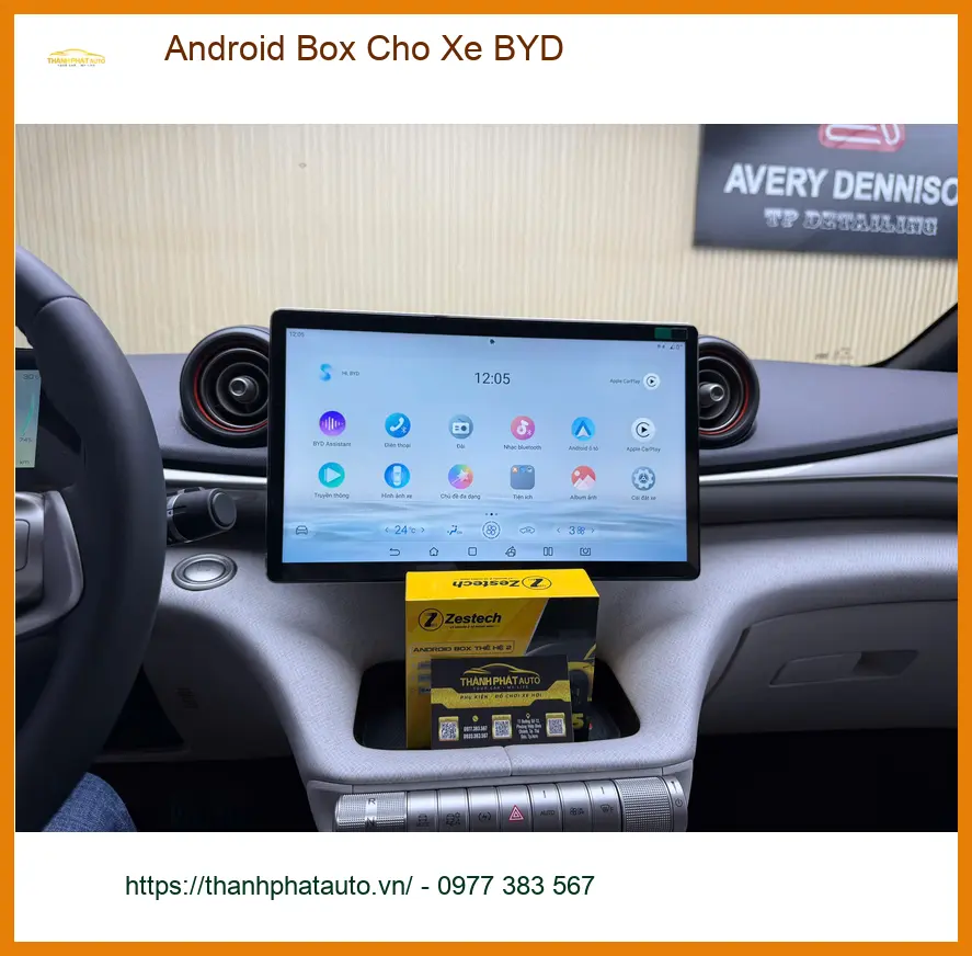 Chị An lắp Android Box cho xe BYD Quận 3 để trải nghiệm tiện ích giải trí hiện đại