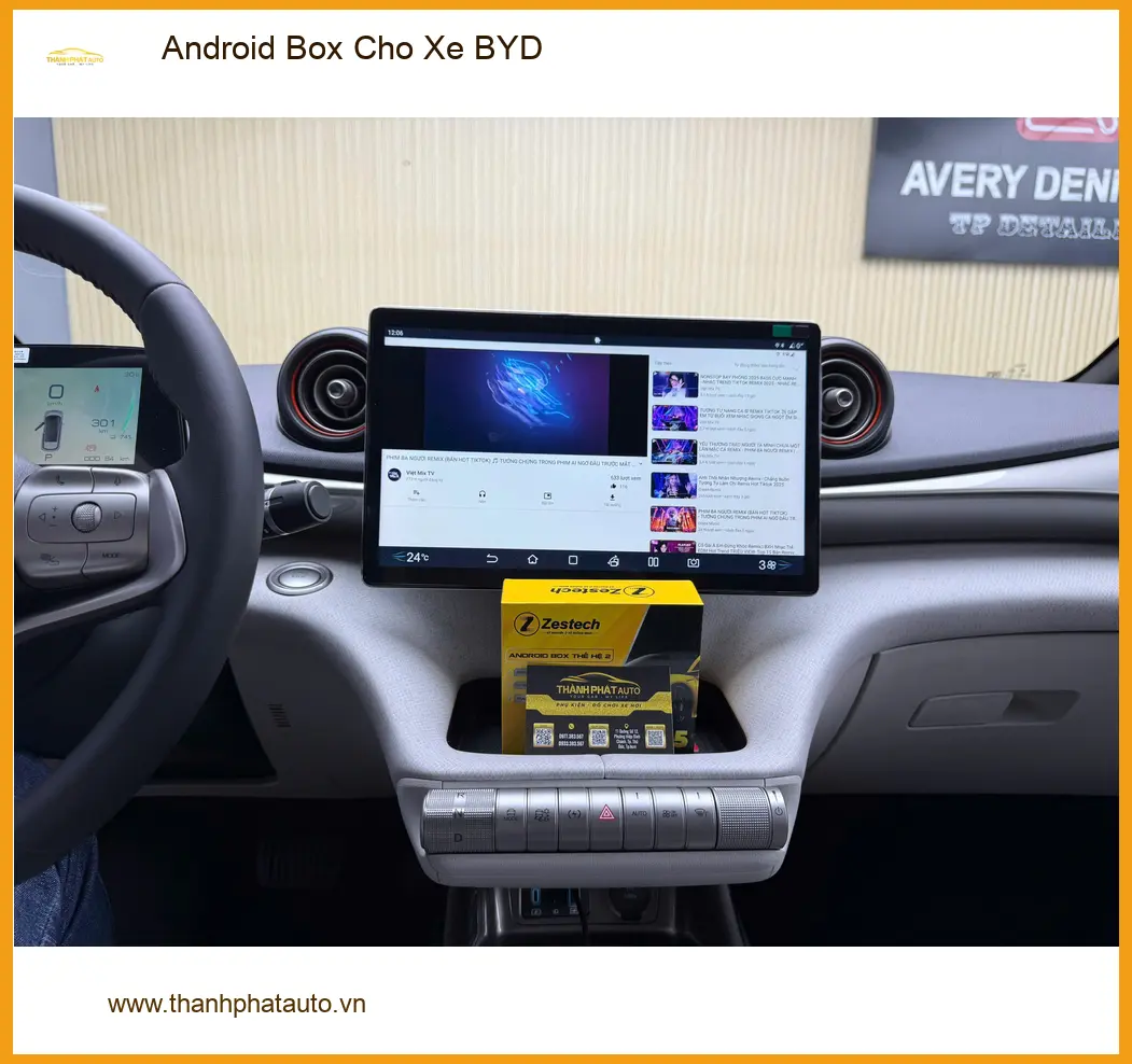 Chị An lắp Android Box cho xe BYD Quận 3 để trải nghiệm tiện ích giải trí hiện đại ảnh thực tế 4