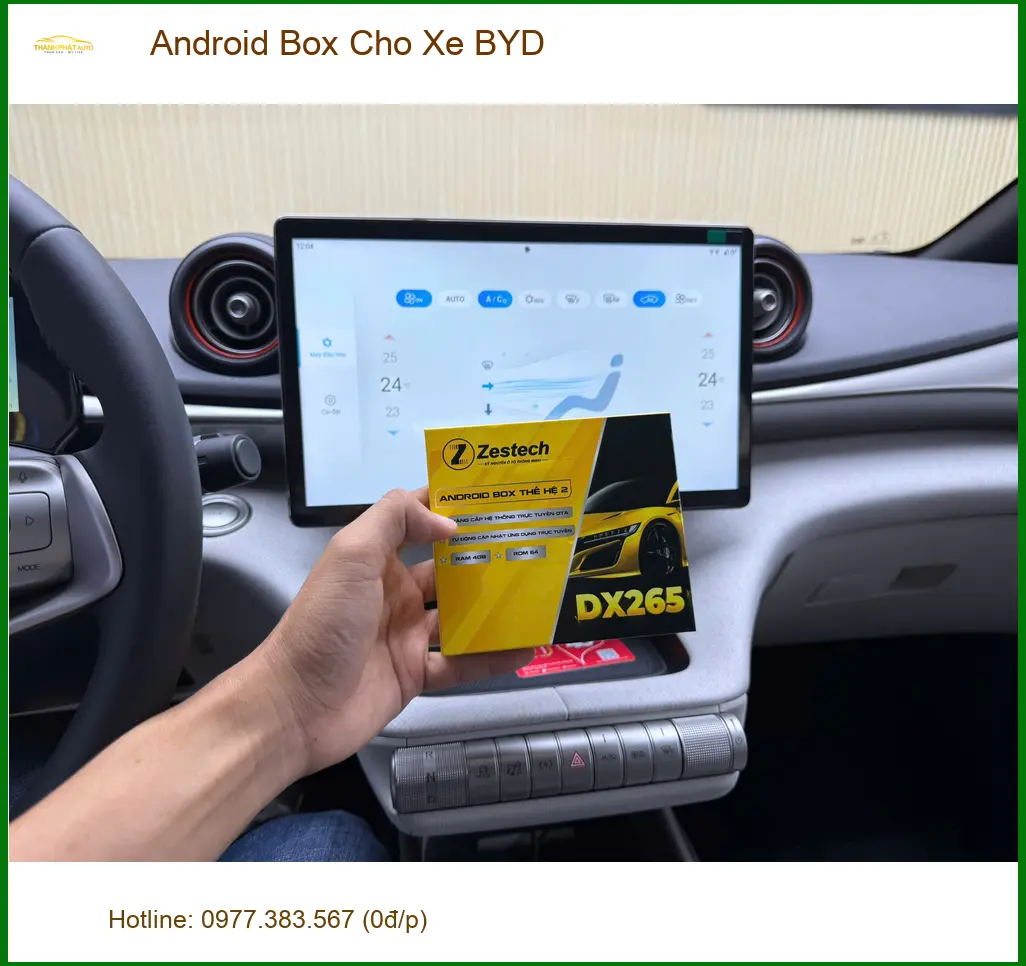 Anh Bảo lắp Android Box cho xe BYD Atto 3 tại Quận Thủ Đức để có nhiều tính năng giải trí hơn ảnh thực tế 4