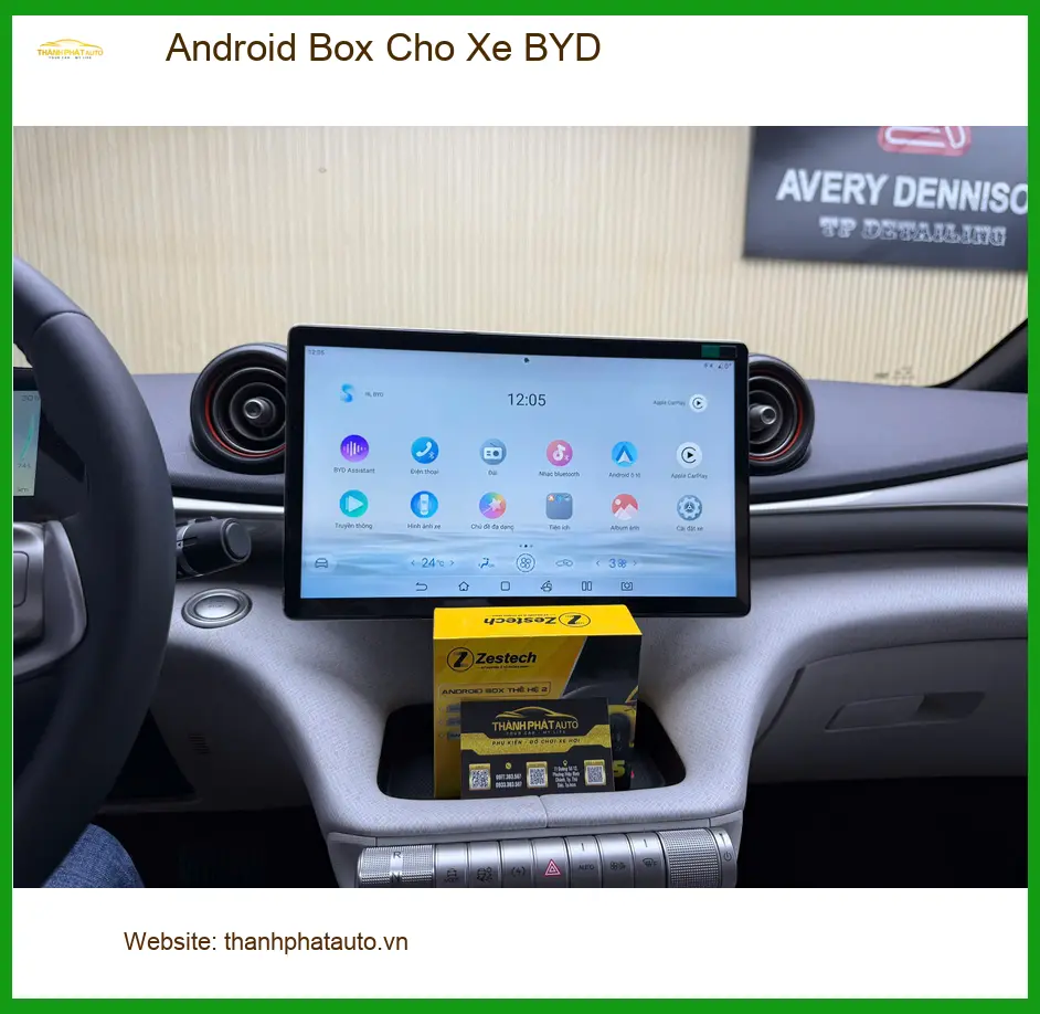 Anh Bảo lắp Android Box cho xe BYD Atto 3 tại Quận Thủ Đức để có nhiều tính năng giải trí hơn ảnh thực tế 5