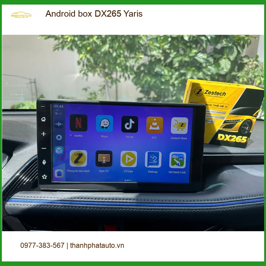 Chú Hưng lắp Android box DX265 cho Yaris ở Quận 3 để nâng tầm giải trí khi di chuyển ảnh thực tế 2