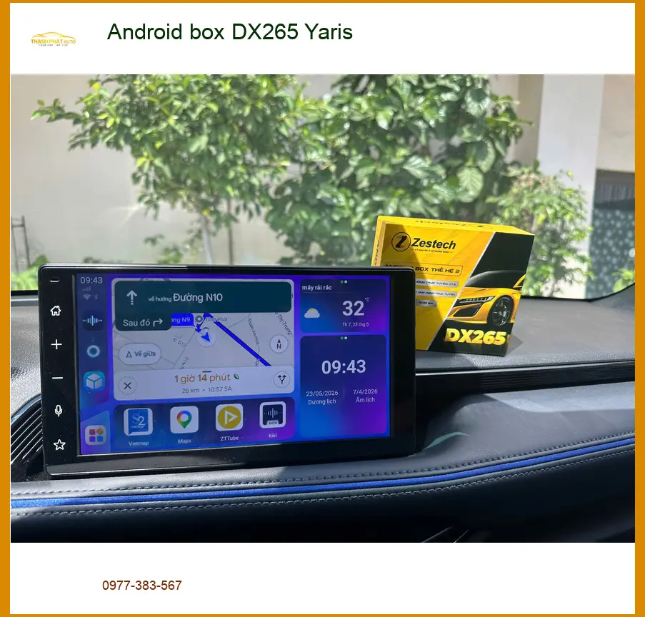 Anh Tùng lắp Android box DX265 cho Toyota Yaris tại Quận Thủ Đức để xe thông minh hơn