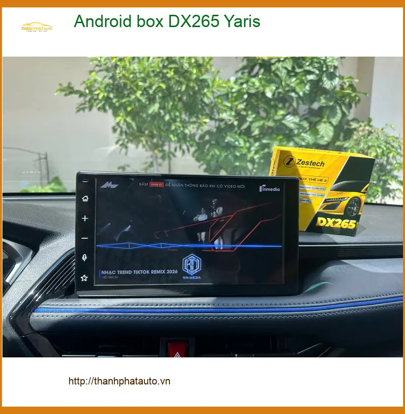 Anh Tùng lắp Android box DX265 cho Toyota Yaris tại Quận Thủ Đức để xe thông minh hơn ảnh thực tế 2