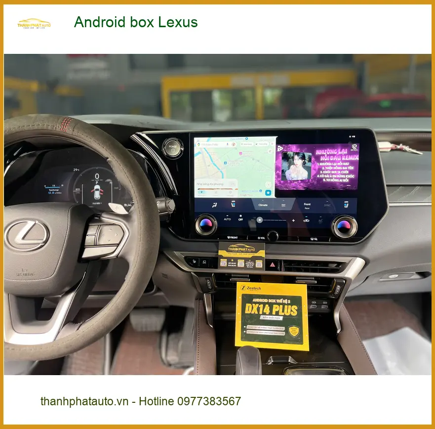 Anh Quang lắp Android Box Lexus RC 350 chính hãng tại Quận Tân Phú