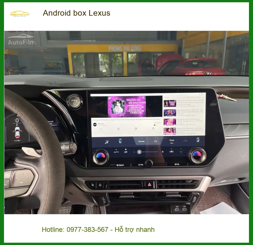 Anh Quang lắp Android Box Lexus RC 350 chính hãng tại Quận Tân Phú ảnh thực tế 2
