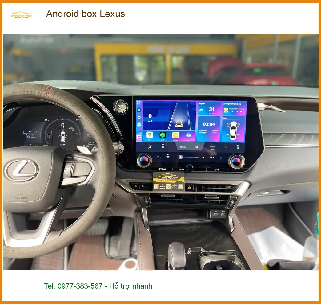 Anh Quang lắp Android Box Lexus RC 350 chính hãng tại Quận Tân Phú ảnh thực tế 3