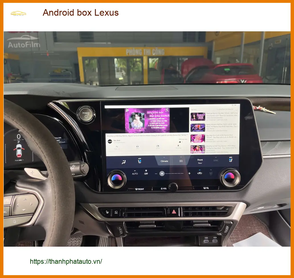 Anh Lâm lắp Android box Lexus ES 300h tại Quận 6 để nâng cấp giải trí trên xe. ảnh thực tế 3