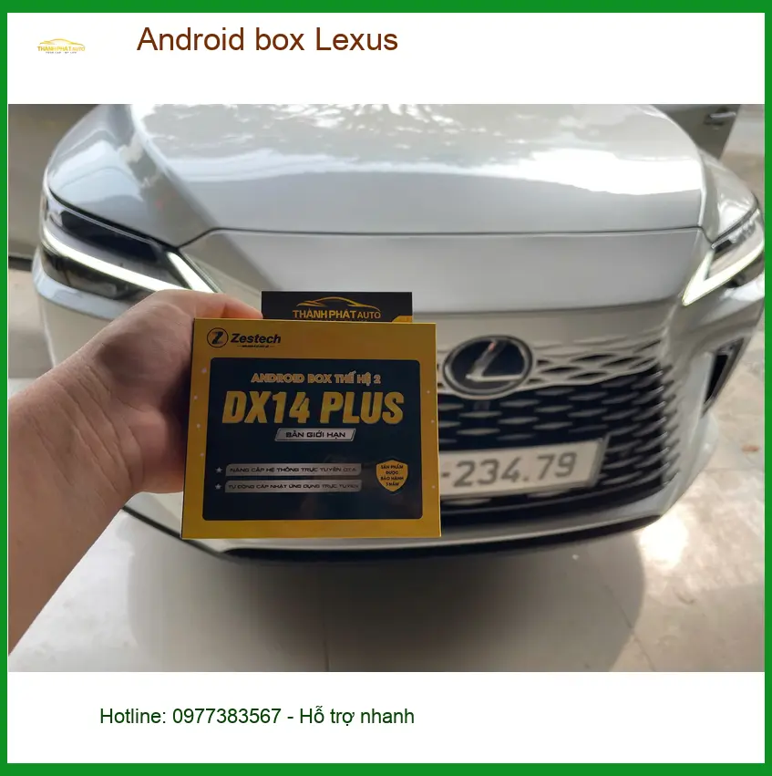 Chị Mai lắp Android Box cho Lexus NX300 tại Bình Chánh để giải trí trên xe không gián đoạn ảnh thực tế 3