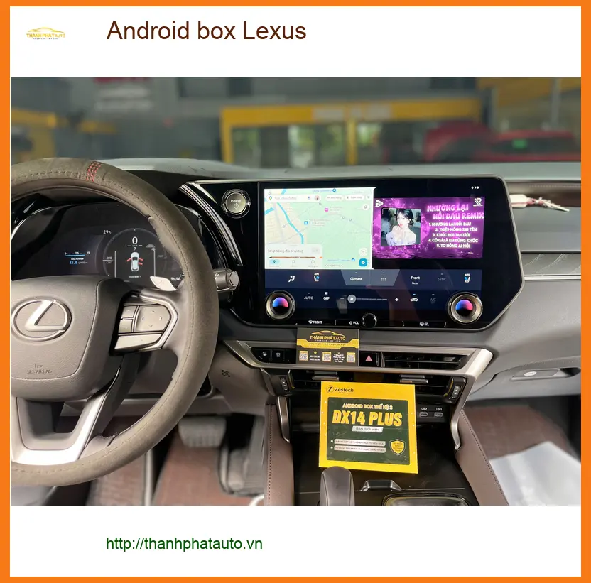 Anh Lâm lắp Android box Lexus ES 300h tại Quận 6 để nâng cấp giải trí trên xe. ảnh thực tế 4