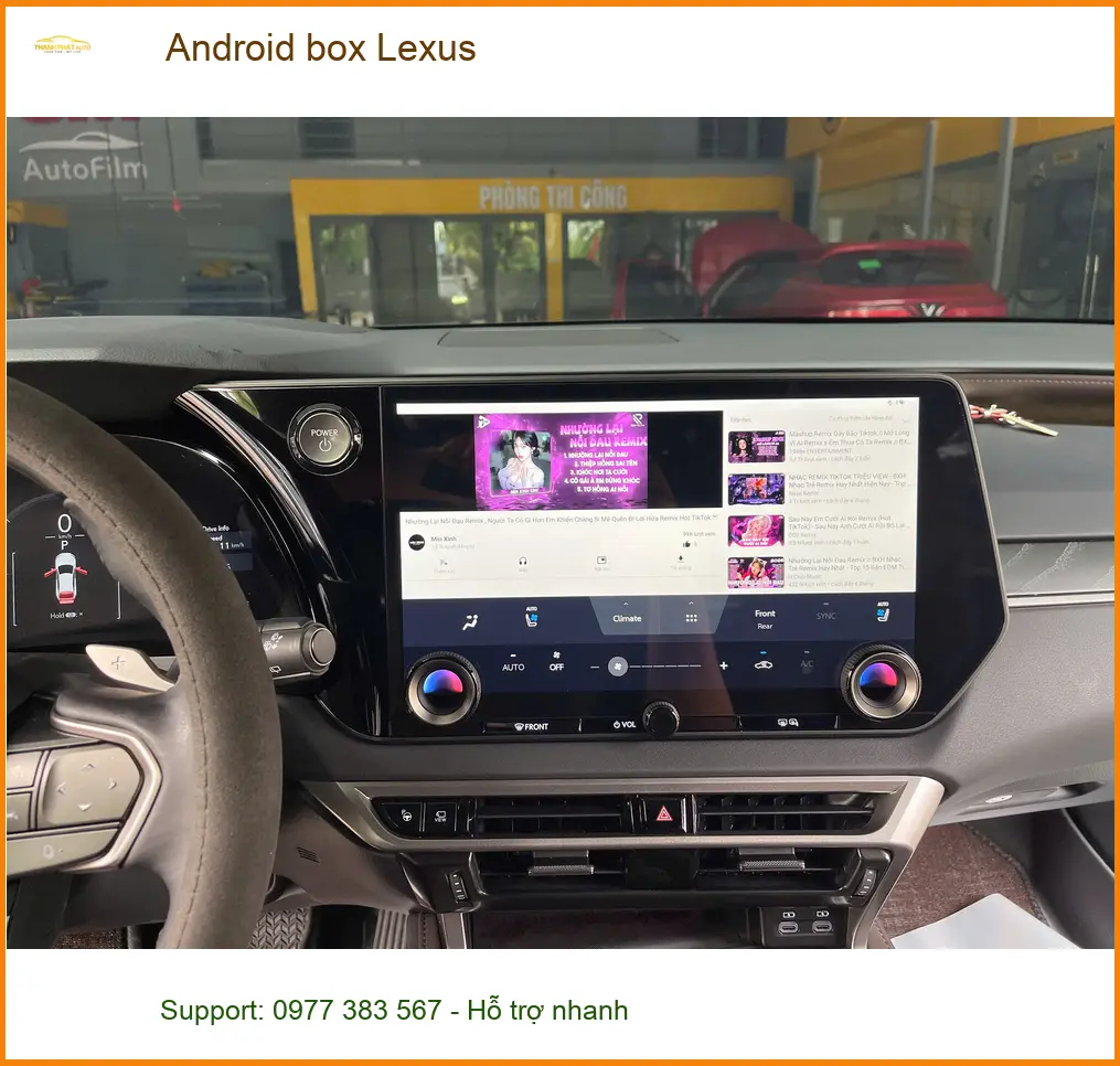 Anh Khải lắp Android box Lexus RX350 tại Hóc Môn để tận hưởng giải trí ảnh thực tế 3