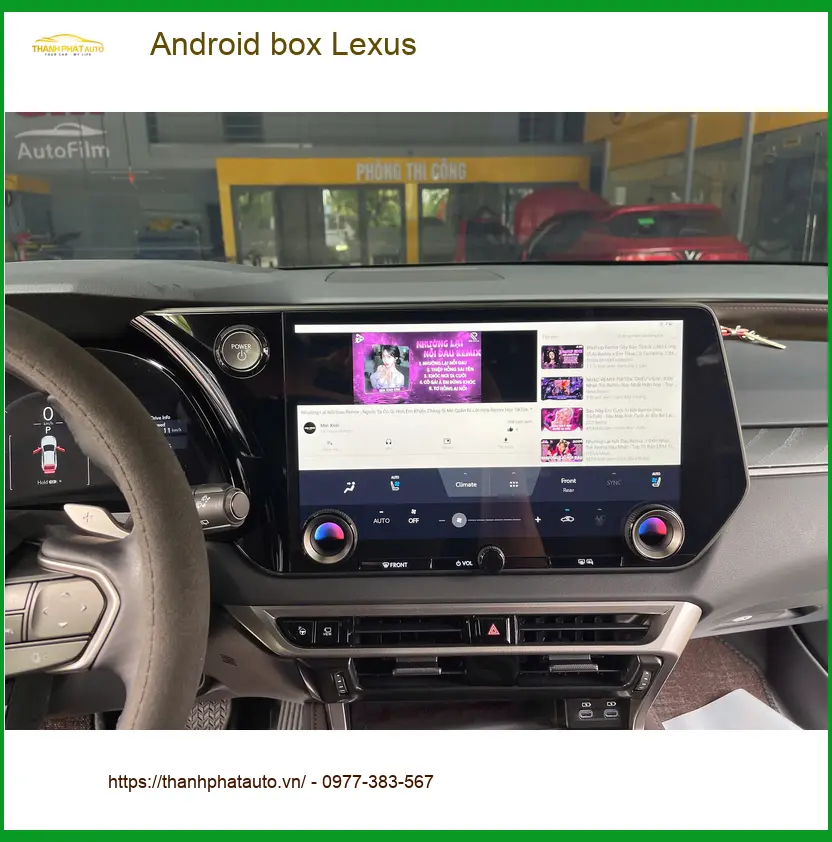 Anh Tùng lắp Android box Lexus RX 350 tại Củ Chi để nâng tầm giải trí xe ảnh thực tế 3