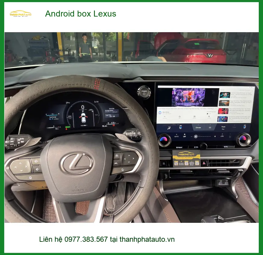 Anh Tùng lắp Android box Lexus RX 350 tại Củ Chi để nâng tầm giải trí xe ảnh thực tế 4