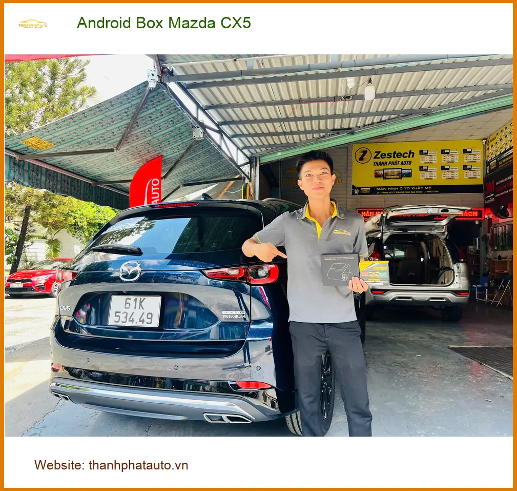 Anh Tấn lắp Android Box Mazda CX5 Quận 2 để xem YouTube không giật lag ảnh thực tế 3