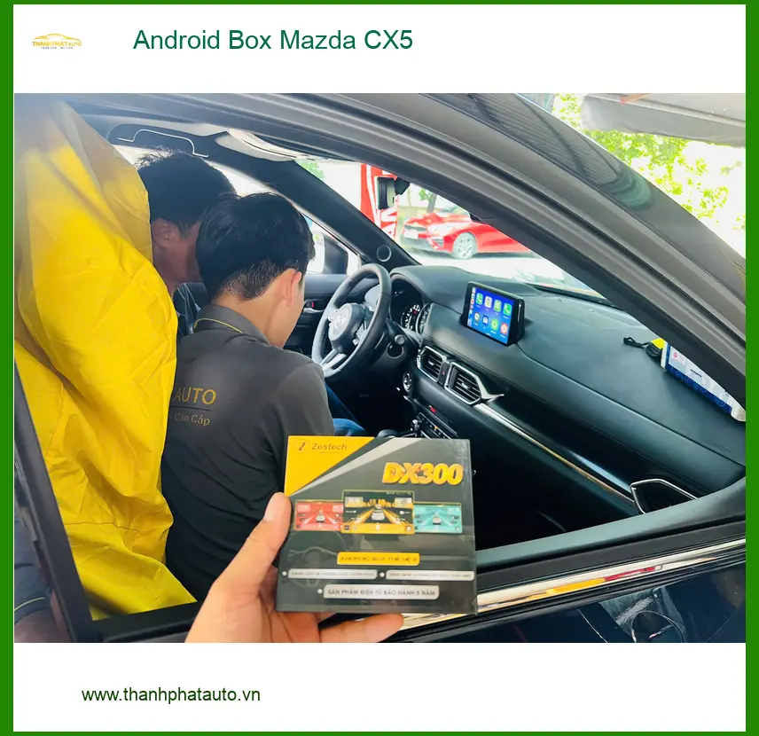 Anh Tấn lắp Android Box Mazda CX5 Quận 2 để xem YouTube không giật lag ảnh thực tế 4