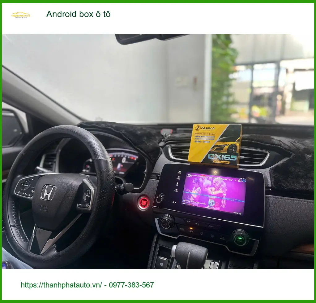 Anh Đạt lắp Android box ô tô Honda CRV tại Hóc Môn để giải trí đa phương tiện