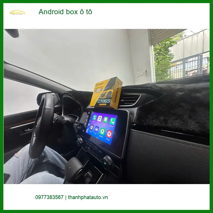 Anh Đạt lắp Android box ô tô Honda CRV tại Hóc Môn để giải trí đa phương tiện ảnh thực tế 2