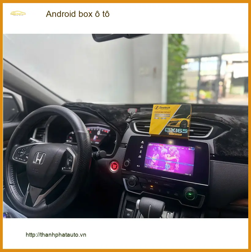 Chị Thanh lắp Android box ô tô Honda CRV tại Thủ Đức để nâng cấp tính năng giải trí ảnh thực tế 3