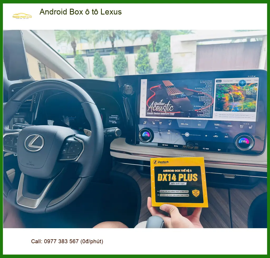 Anh Dũng lắp Android Box ô tô cho Lexus ES 300h tại Quận 1 tiện ích