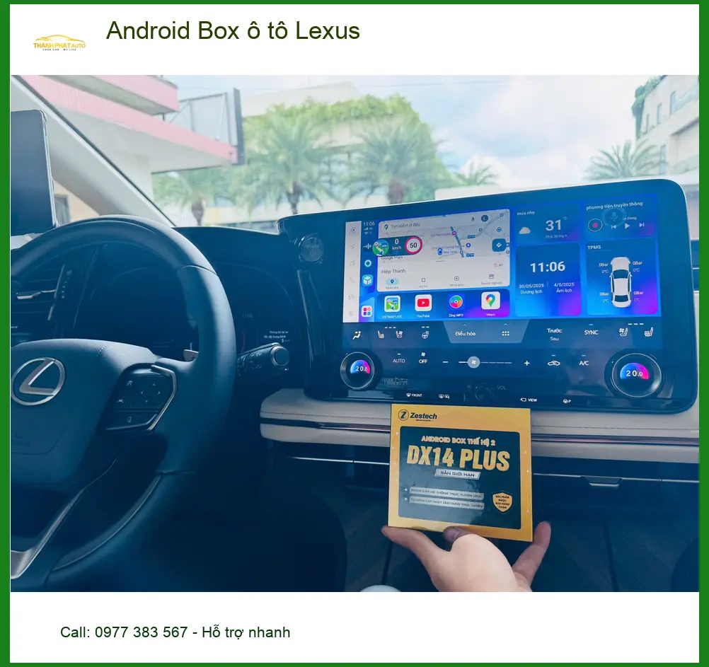 Anh Dũng lắp Android Box ô tô cho Lexus ES 300h tại Quận 1 tiện ích ảnh thực tế 3