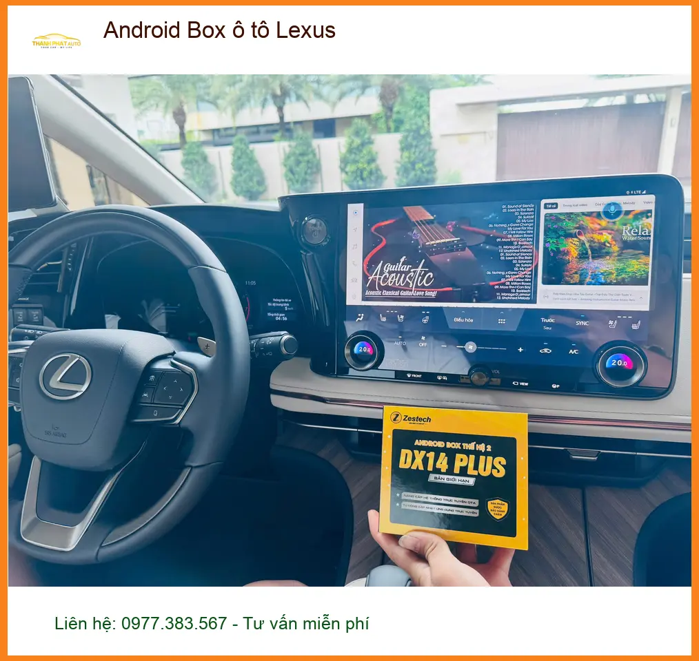 Chị Minh lắp Android Box ô tô Lexus tại Quận Bình Tân để có giải trí thông minh ảnh thực tế 2