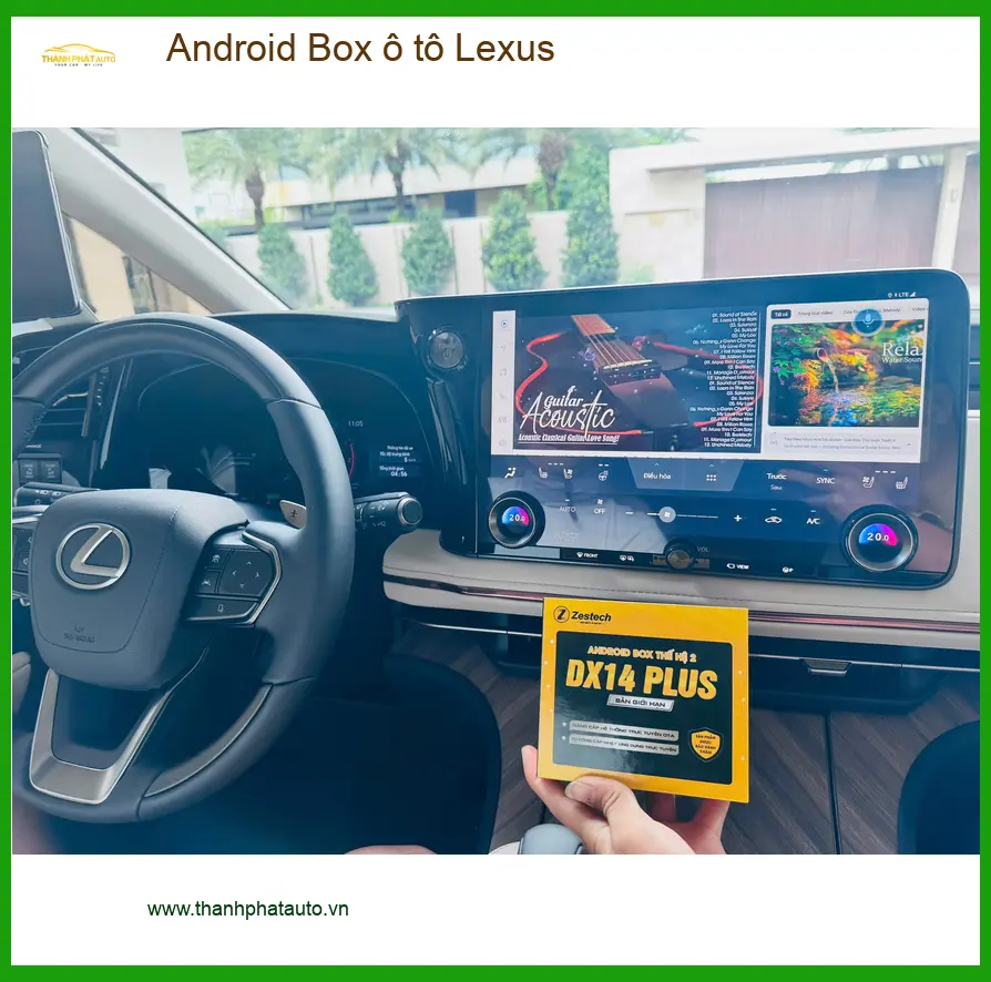 Anh Quang lắp Android Box ô tô Lexus RX350 tại Quận 4 giữ màn zin ảnh thực tế 2