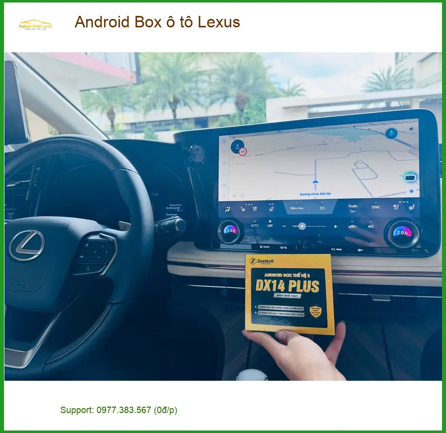 Anh Quang lắp Android Box ô tô Lexus RX350 tại Quận 4 giữ màn zin ảnh thực tế 3