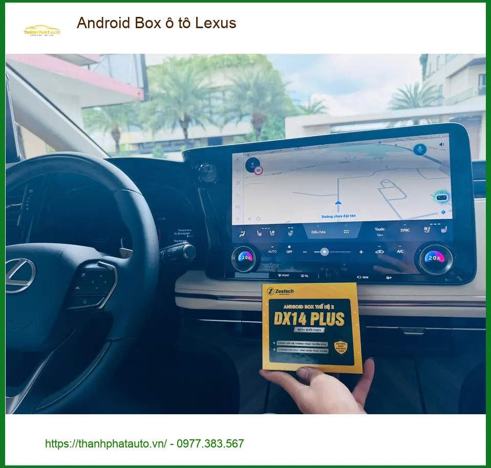 Chị Minh lắp Android Box ô tô Lexus tại Quận Bình Tân để có giải trí thông minh ảnh thực tế 3