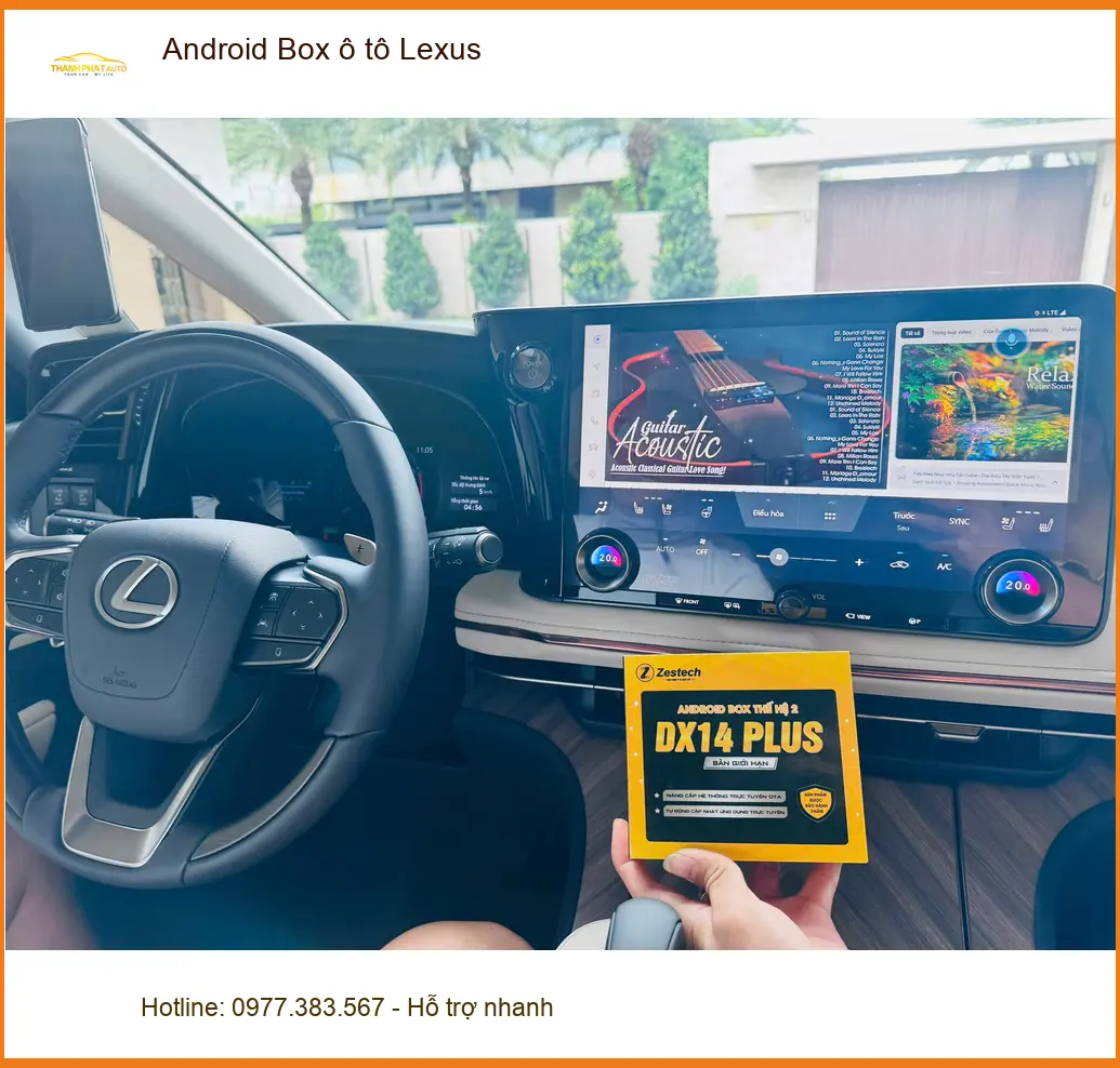 Chị Minh lắp Android Box ô tô Lexus tại Quận Bình Tân để có giải trí thông minh ảnh thực tế 4