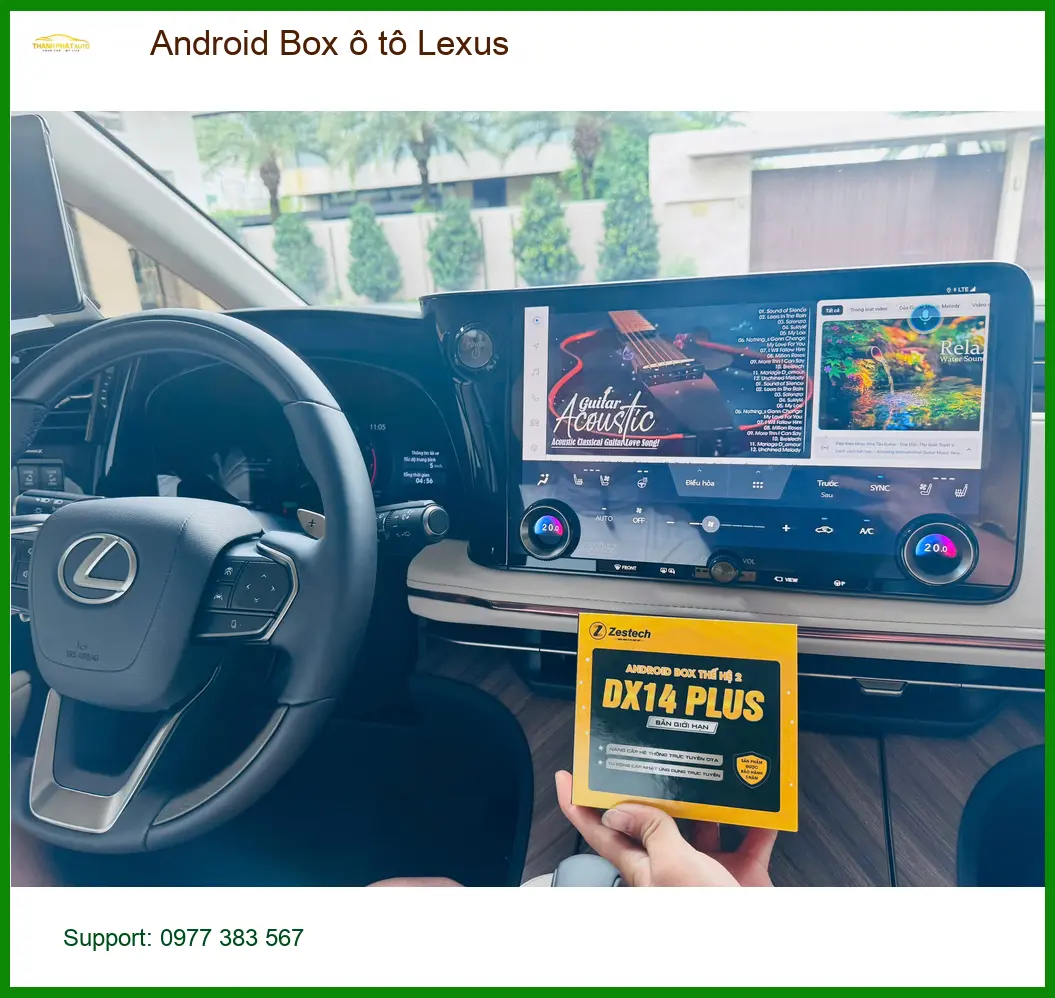 Chú Phú lắp Android Box ô tô Lexus RX 350 tại Hóc Môn vì muốn giải trí tiện lợi hơn ảnh thực tế 2