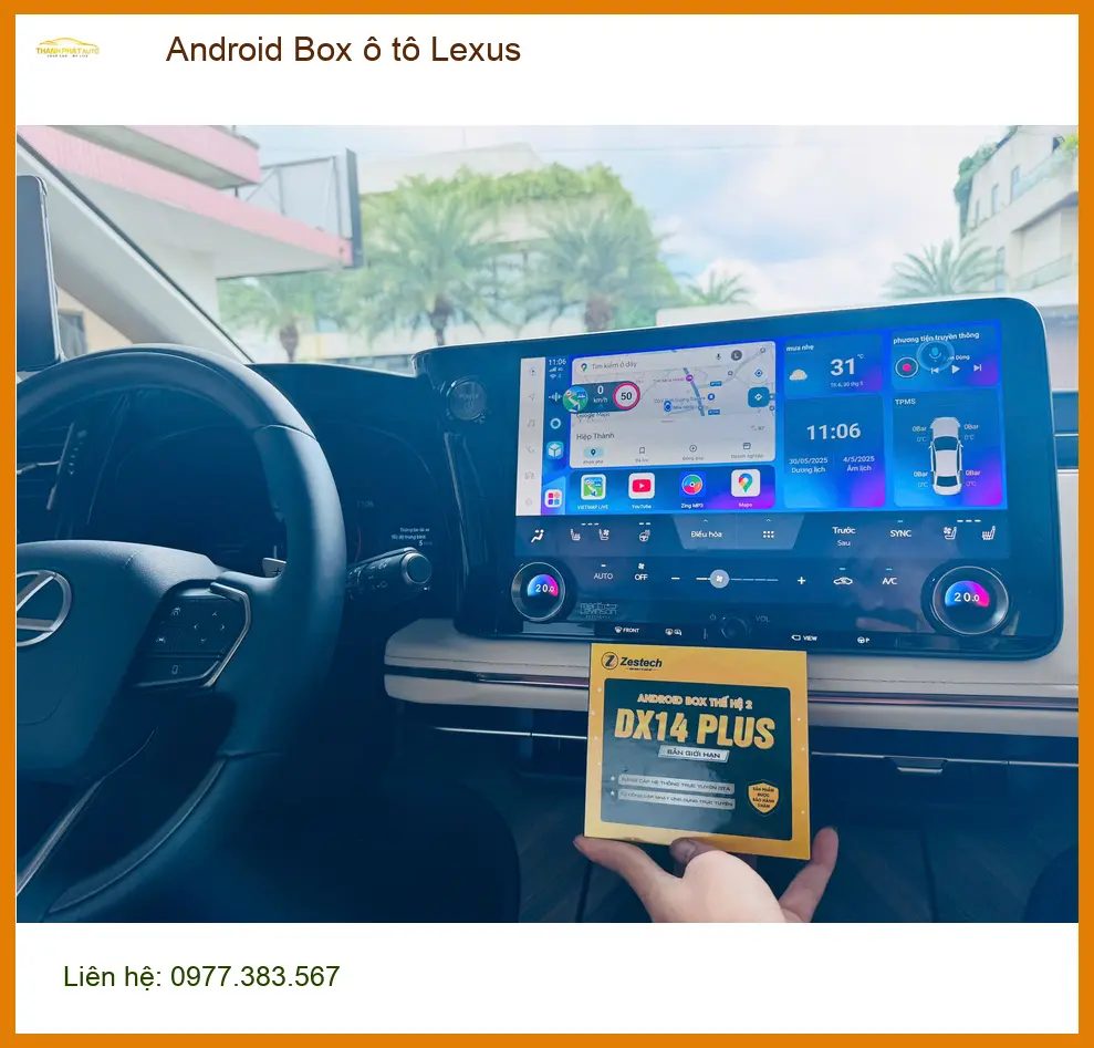 Chú Phú lắp Android Box ô tô Lexus RX 350 tại Hóc Môn vì muốn giải trí tiện lợi hơn ảnh thực tế 4