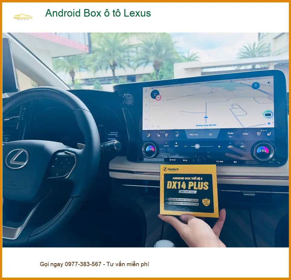 Chú Minh lắp Android Box ô tô Lexus RX 350 tại Quận Bình Thạnh