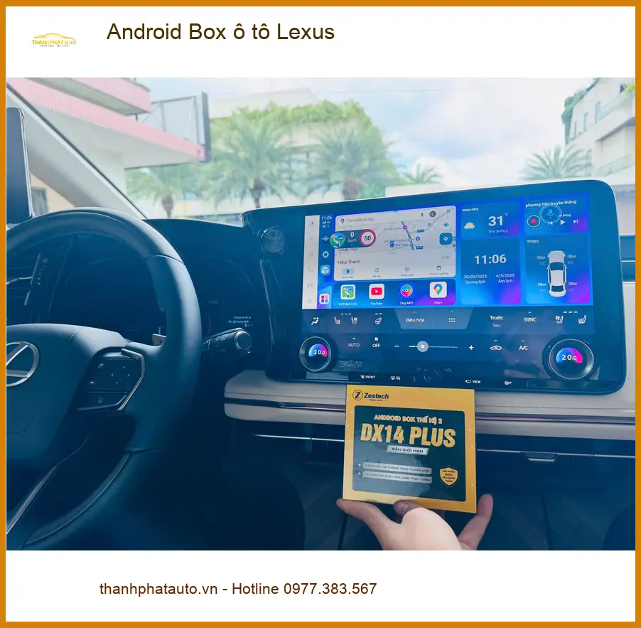 Chú Minh lắp Android Box ô tô Lexus RX 350 tại Quận Bình Thạnh ảnh thực tế 4