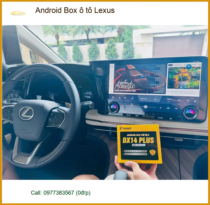Chú Minh lắp Android Box ô tô Lexus RX 350 tại Quận Bình Thạnh ảnh thực tế 5