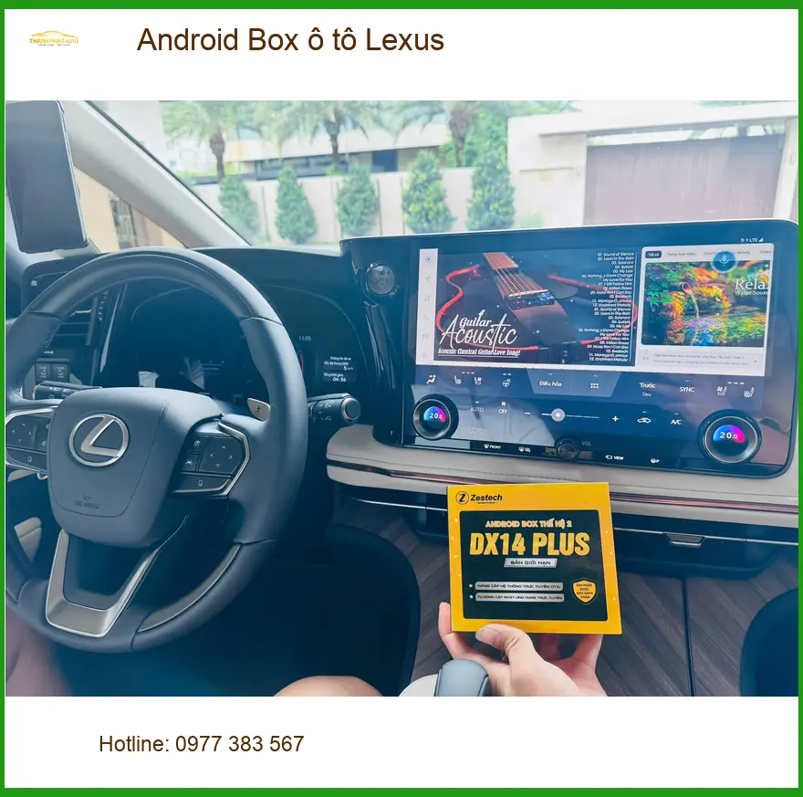 Anh Cường lắp Android Box cho Lexus tại Quận Nhà Bè vì màn hình zin ít tiện ích ảnh thực tế 3
