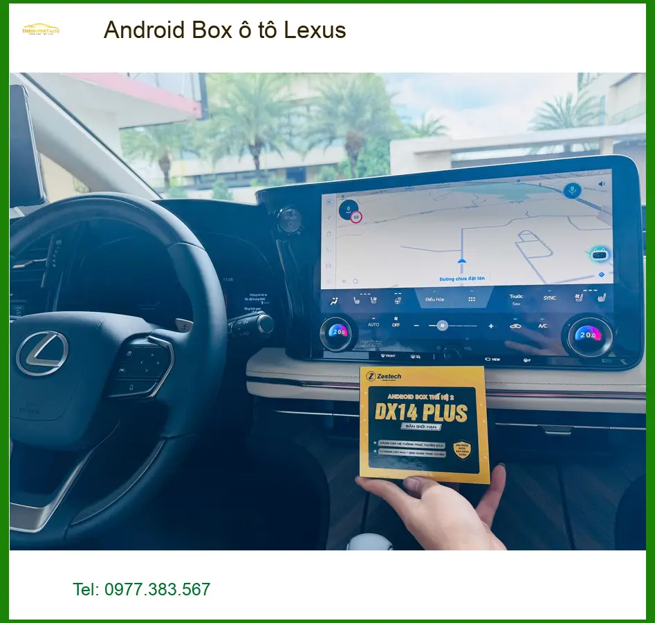 Anh Cường lắp Android Box cho Lexus tại Quận Nhà Bè vì màn hình zin ít tiện ích ảnh thực tế 4