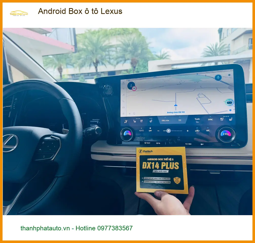 Chị Thanh lắp Android Box ô tô Lexus RX350 tại Quận Gò Vấp