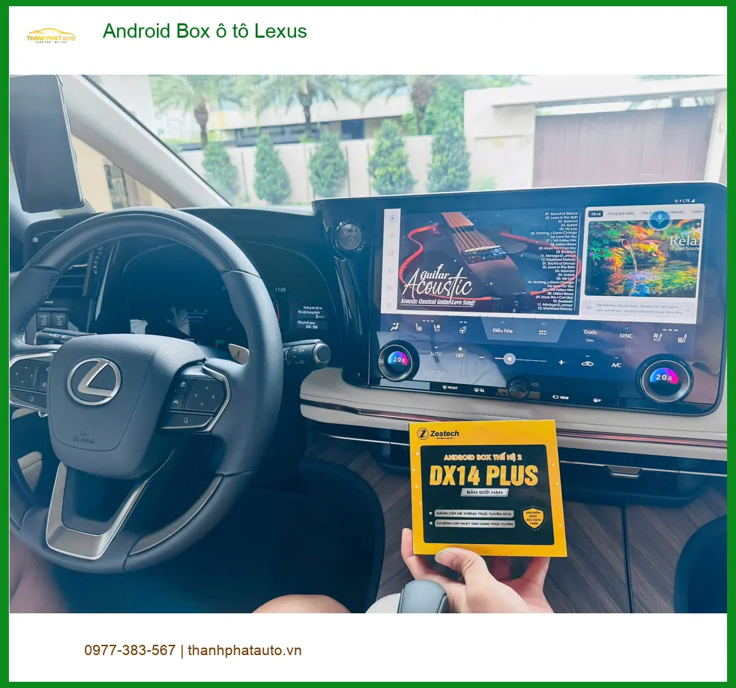 Chị Thanh lắp Android Box ô tô Lexus RX350 tại Quận Gò Vấp ảnh thực tế 5