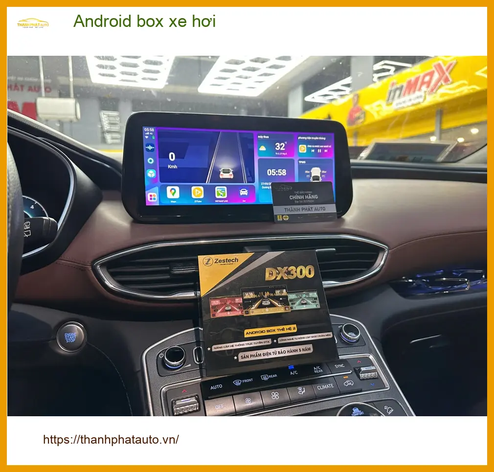 Chị Thảo lắp Android Box xe hơi cho Hyundai Santa Fe tại Quận Phú Nhuận ảnh thực tế 4