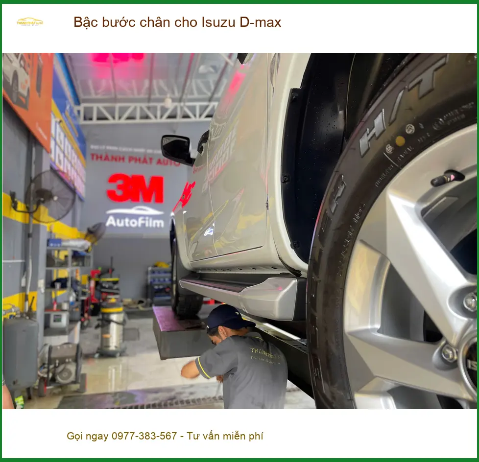 Anh Minh lắp bậc bước chân Isuzu D-max tại Quận 9, cam kết chính hãng, giá tốt ảnh thực tế 3