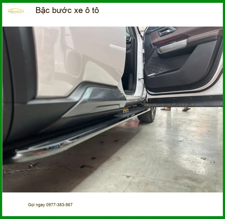 Anh Khôi lắp bậc bước xe ô tô Hyundai SantaFe để ra vào dễ hơn tại Quận Thủ Đức ảnh thực tế 3