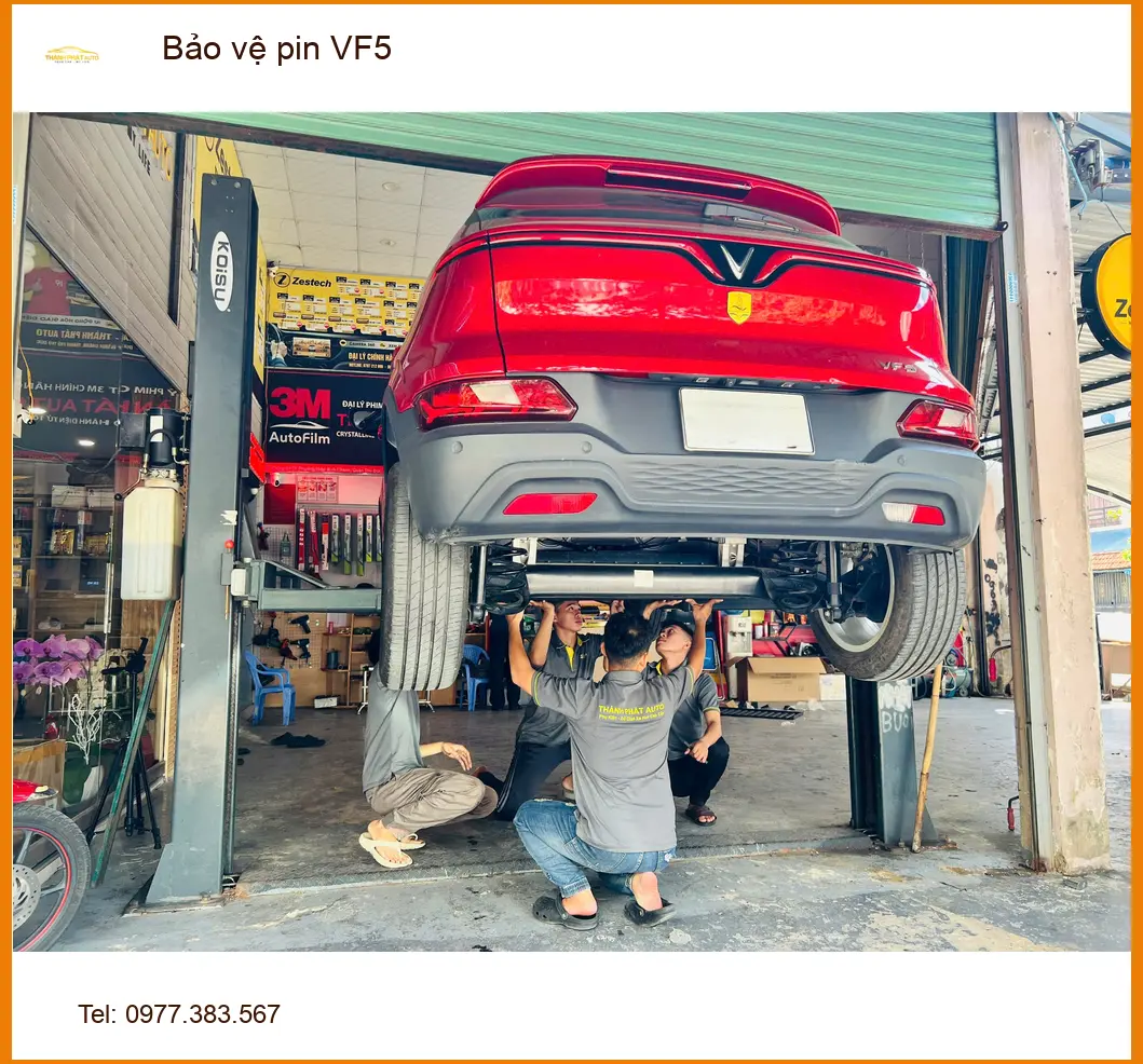 Dịch vụ bảo vệ pin VinFast VF5 uy tín cho Anh Quang ở Quận 4 ảnh thực tế 2