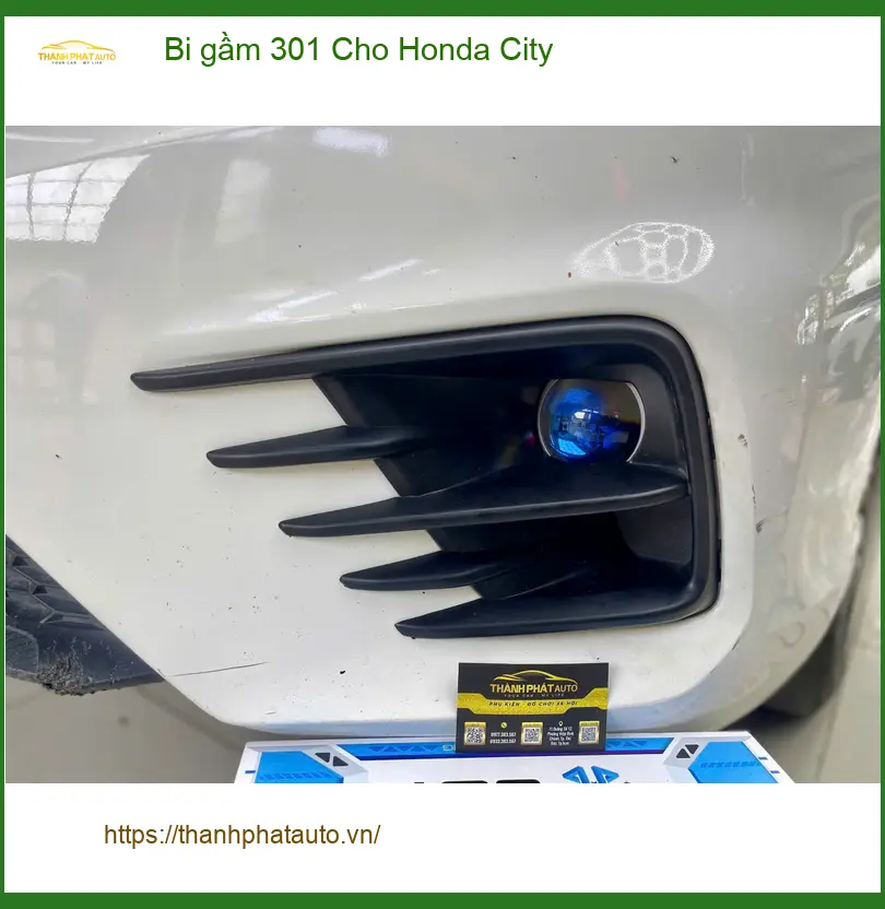 Chú Lộc lắp bi gầm 301 cho Honda City tại Quận 9 để tăng cường ánh sáng ảnh thực tế 4
