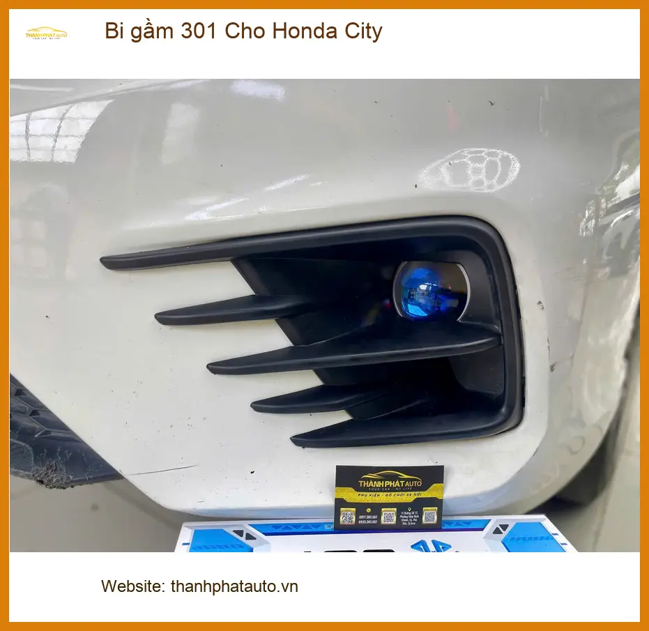 Anh Quang độ Bi gầm 301 Cho Honda City Quận 3 để tăng sáng an toàn khi trời mưa lớn ảnh thực tế 4
