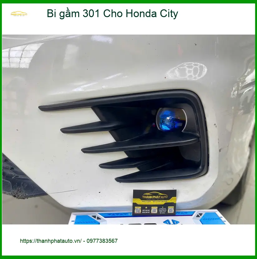 Chú Long lắp bi gầm 301 cho Honda City ở Quận 7, lái xe đêm an tâm ảnh thực tế 3