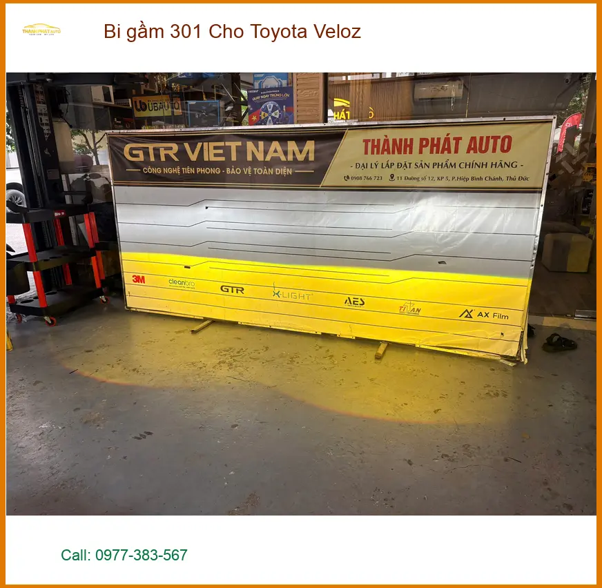 Anh Long độ bi gầm 301 cho Toyota Veloz tại Quận 12 để tăng cường sáng. ảnh thực tế 2