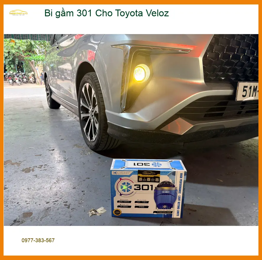 Anh Khải độ bi gầm 301 cho Toyota Veloz Quận 2 để tăng sáng hiệu quả. ảnh thực tế 2